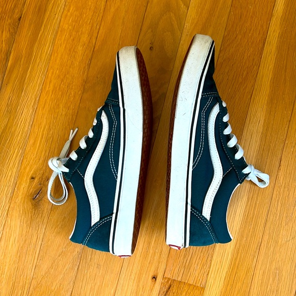 Vans Old Skool Color Theory Deep Teal, Jr/Men Size 6.5, Women’s Size 8, EUC - Picture 2 of 6